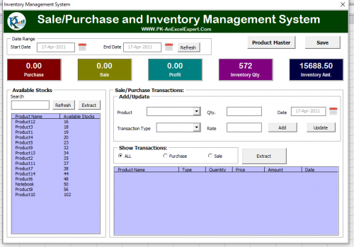 Inventory Management System Excel Software