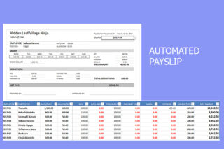 Auto Payslip Management in Excel