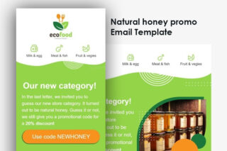 Natural honey promo Email Template