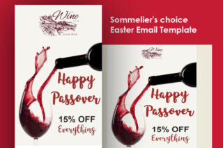 Sommelier's choice Easter Email Template