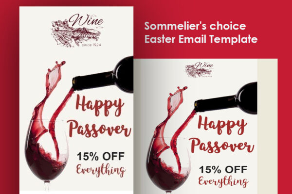 Sommelier's choice Easter Email Template