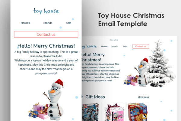 Toy House Christmas Email Template