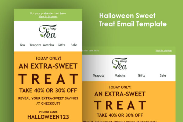 Halloween Sweet Treat Email Template