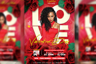 Beautiful Valentines Day Flyer Design