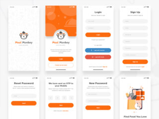 Food Delivery  UI Kit Adobe XD