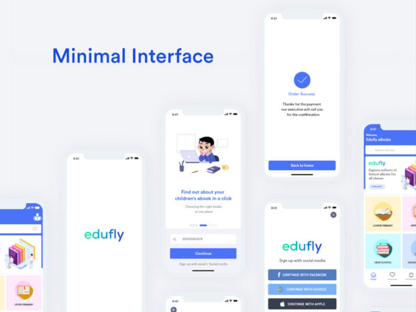 Edufly - Online eBook Store UI Kit XD