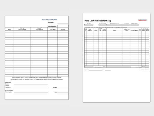 Cash Log Templates & Forms