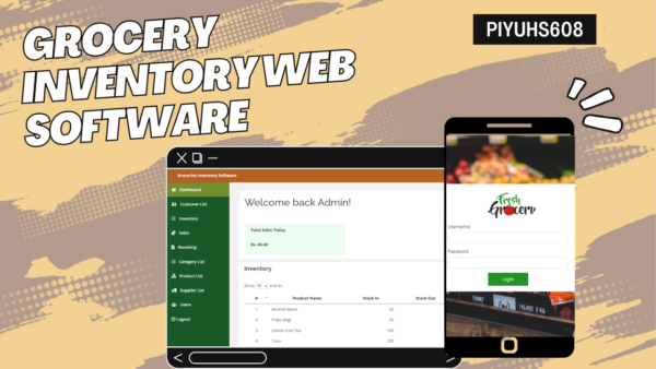 Grocery Inventory Web Software with Source Code
