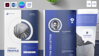 Canva Company Profile Word & InDesign | 20 Pages