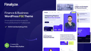 Finalyze – Finance & Business FSE WordPress Theme