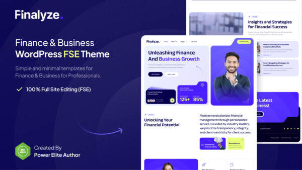 Finalyze – Finance & Business FSE WordPress Theme