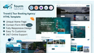 Tourm - Travel & Tour Booking Agency HTML Template